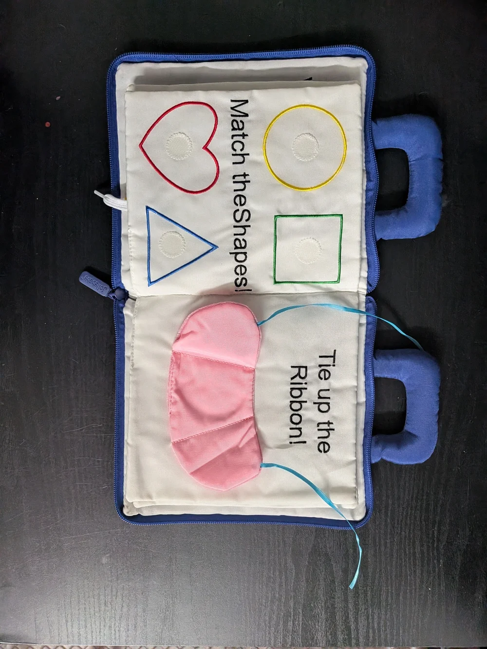 Blue 'My Quiet Book' Kids Soft Activity Bag